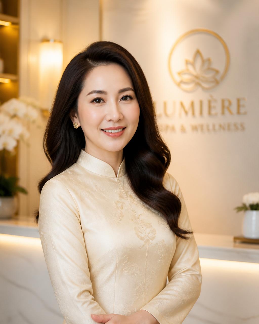 Chân dung Chị Đào Mộng Hoàng Nga — nhà sáng lập Hoàng Nga Spa